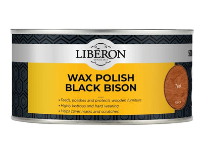 Liberon Black Bison Wax Paste Teak 500ml – – Now available at MTN Shop UK.
