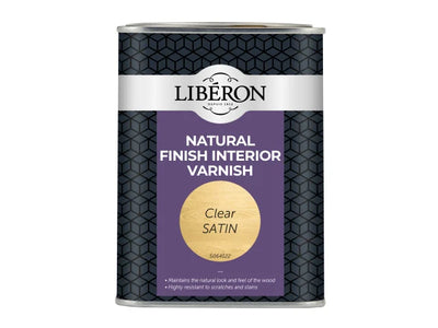 Liberon Natural Finish Interior Varnish Clear Satin 1 litre – – Now available at MTN Shop UK.