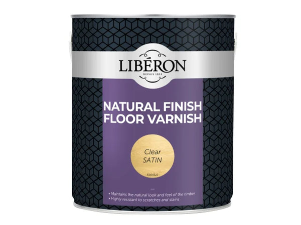 Liberon Natural Finish Floor Varnish Clear Satin 2.5 litre – – Now available at MTN Shop UK.