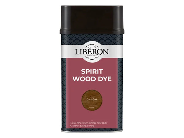 Liberon Spirit Wood Dye Dark Oak 1 litre – – Now available at MTN Shop UK.