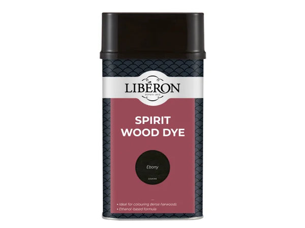 Liberon Spirit Wood Dye Ebony 1 litre – – Now available at MTN Shop UK.