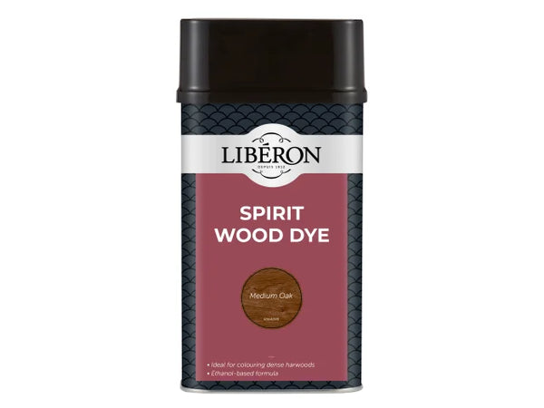 Liberon Spirit Wood Dye Medium Oak 1 litre – – Now available at MTN Shop UK.