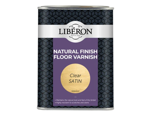 Liberon Natural Finish Floor Varnish Clear Satin 1 litre – – Now available at MTN Shop UK.