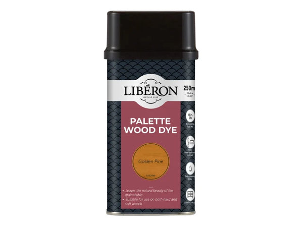Liberon Palette Wood Dye Golden Pine 250ml – – Now available at MTN Shop UK.