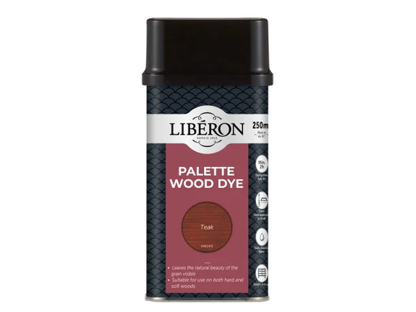 Liberon Palette Wood Dye Teak 250ml – – Now available at MTN Shop UK.