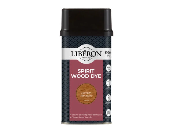 Liberon Spirit Wood Dye Georgian Mahogany 250ml – – Now available at MTN Shop UK.