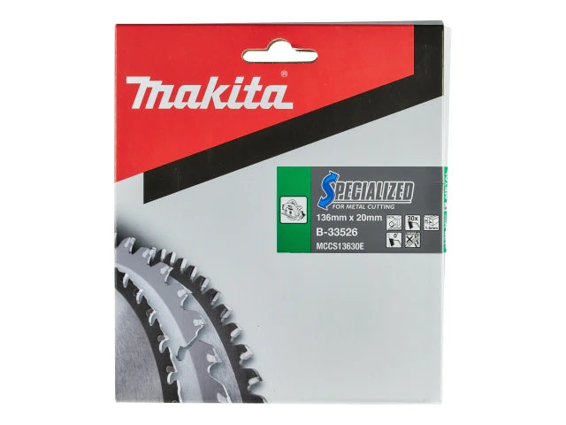 Makita B-33526 Specialized for Metal Cutting Saw Blade 136 x 20mm x 30T – – Now available at MTN Shop UK. - imagen 2
