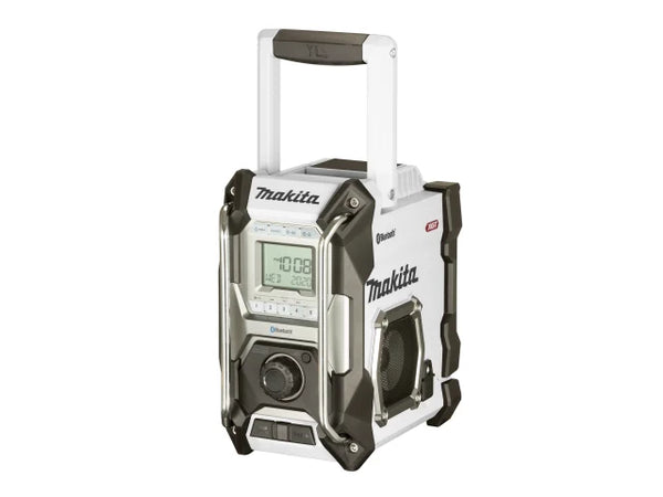 Makita MR002GZ01 Bluetooth® Job Site Radio White 240V & Li-ion Bare Unit – – Now available at MTN Shop UK.