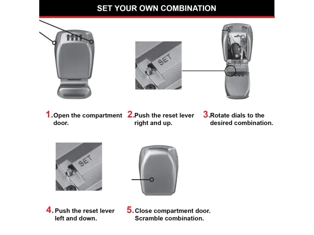 Master Lock 5415E Wall-Mounted Reinforced Key Lock Box Bagged – – Now available at MTN Shop UK. - imagen 2
