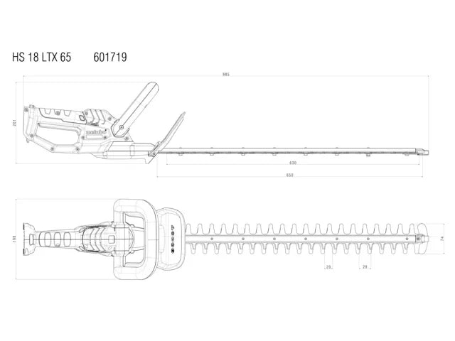 Metabo HS 18 LTX 65 Hedge Trimmer 18V Bare Unit – – Now available at MTN Shop UK. - imagen 5