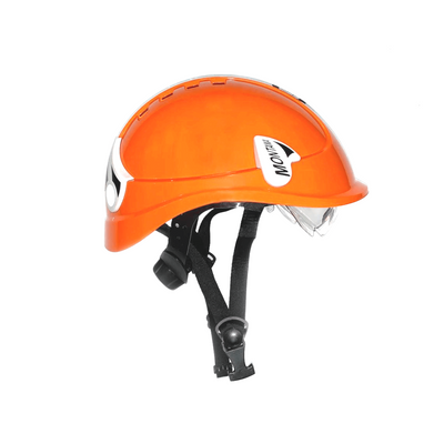 FA2 Hard Hat with Visor – Unvented hard hat for work at ground/high-level. Against accidental dislodging when worn at height. Integrated visor protects eyes from foreign bodies – Now available at MTN Shop UK.