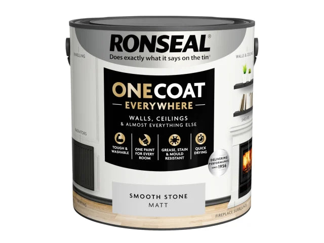 Ronseal One Coat Everywhere Interior Paint Almond Matt 2.5 litre – – Now available at MTN Shop UK. - imagen 3