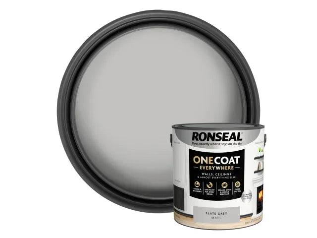 Ronseal One Coat Everywhere Interior Slate Grey Matt 2.5 litre – – Now available at MTN Shop UK. - imagen 4