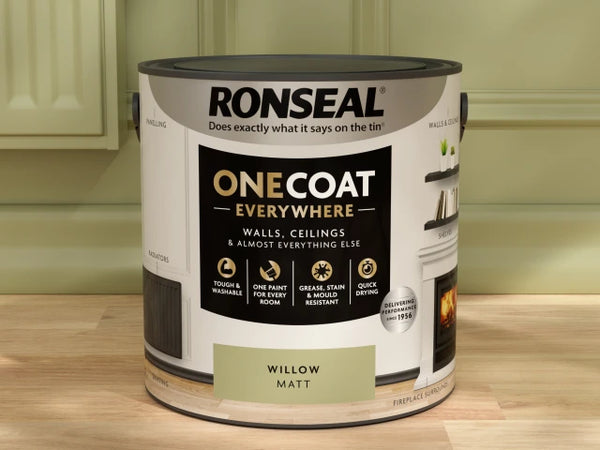 Ronseal One Coat Everywhere Interior Willow Matt 2.5 litre – – Now available at MTN Shop UK.