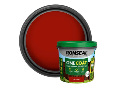 Ronseal One Coat Shed & Fence Protection Red Cedar 5 litre – – Now available at MTN Shop UK.