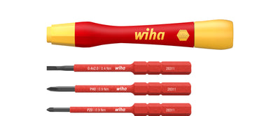 Wiha PicoFinish® slimVario® electric Fine Screwdriver Set, 4 Piece – – Now available at MTN Shop UK.