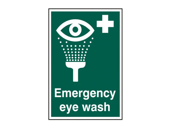 Scan Emergency Eye Wash - PVC Sign 200 x 300mm – – Now available at MTN Shop UK.