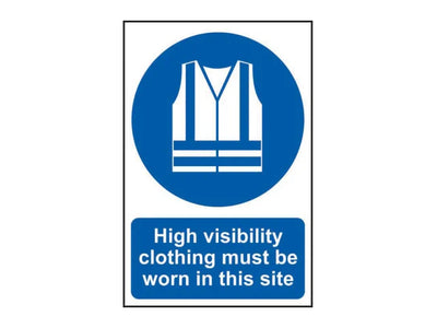 Scan High Visibility Jackets Must Be Worn In This Site - PVC Sign 200 x 300mm – – Now available at MTN Shop UK.