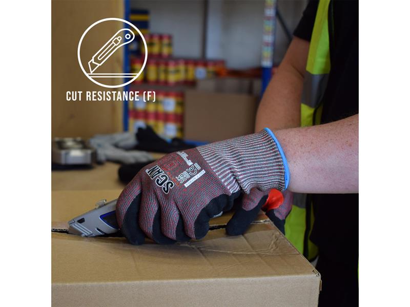 Scan Nitrile Palm Cut F Gloves - imagen 3