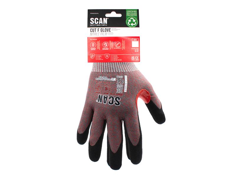 Scan Nitrile Palm Cut F Gloves - imagen 6