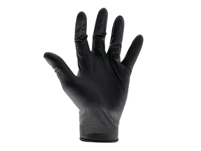 Scan Black Heavy-Duty Nitrile Disposable Gloves Medium Size 7 (Box of 100) – second image