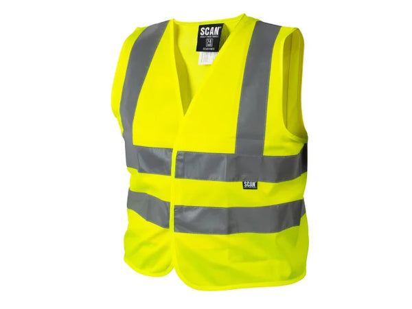 Scan Hi-Vis Waistcoat Yellow - Child 4-6 – – Now available at MTN Shop UK.
