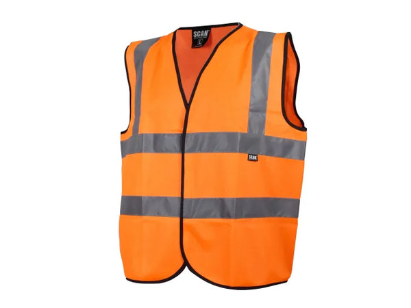 Scan Hi-Vis Waistcoat Orange - XXXL (56in) – – Now available at MTN Shop UK.
