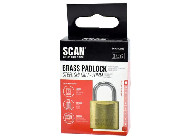 Scan Brass Padlock 20mm – – Now available at MTN Shop UK.