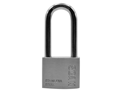 Scan Stainless Steel Padlock 50mm Long Shackle – – Now available at MTN Shop UK.