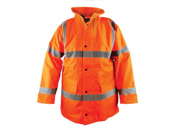 Scan Hi-Vis Motorway Jacket Orange - XL (48in) – – Now available at MTN Shop UK.
