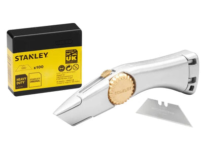 STANLEY Retractable Blade Heavy-Duty Titan Trimming Knife & 100 Blades