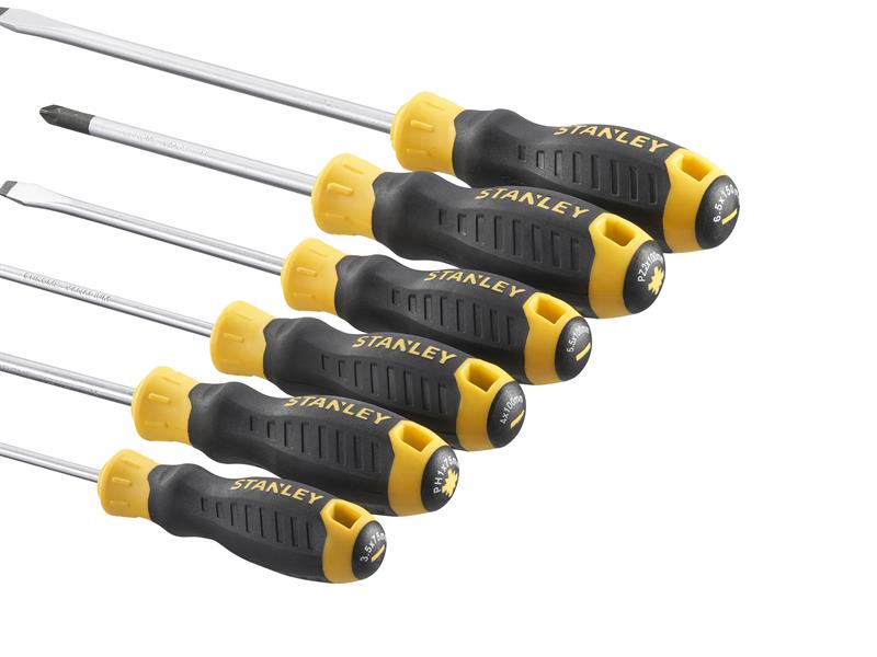 STANLEY® Hand Tools CUSHION GRIP™ Screwdriver Set, 6 Piece - imagen 2
