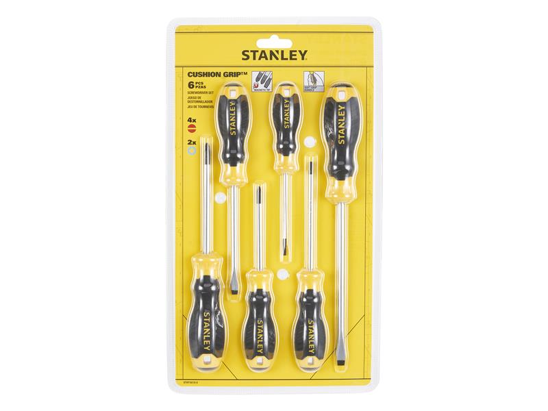 STANLEY® Hand Tools CUSHION GRIP™ Screwdriver Set, 6 Piece - imagen 3