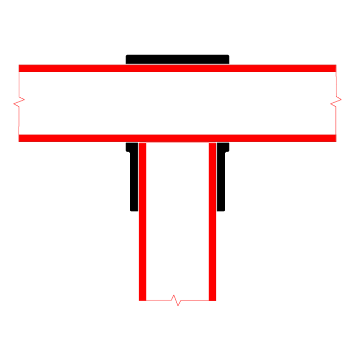 Doughty Pipeclamp Short Tee - Minimalist red and black football jersey design template. - imagen 4