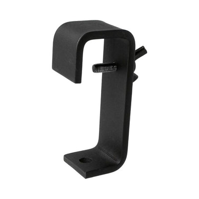 Doughty 50mm Heavy Duty Hook Clamps - Black metal bracket mount with adjustable screw.