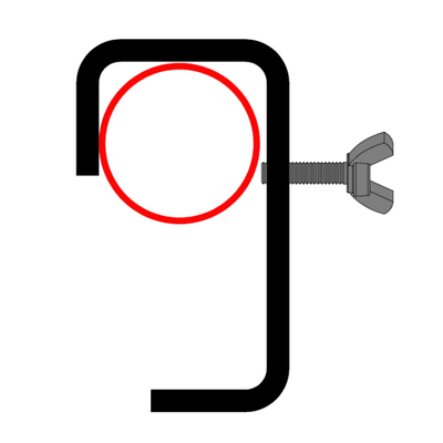 Doughty 75mm Heavy Duty Hook Clamp – second image