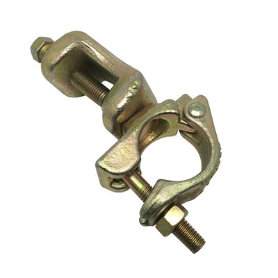 Metal clamp on a white background