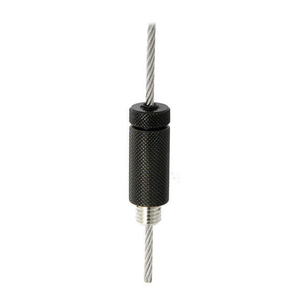 Doughty 30SV M10 Male - Black adjustable wire cable gripper with textured grip.