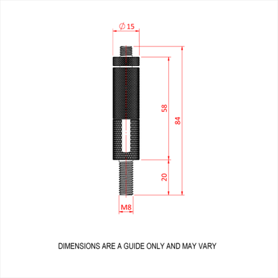 Doughty 30SV M8 Male-Side Exit Wire – second image