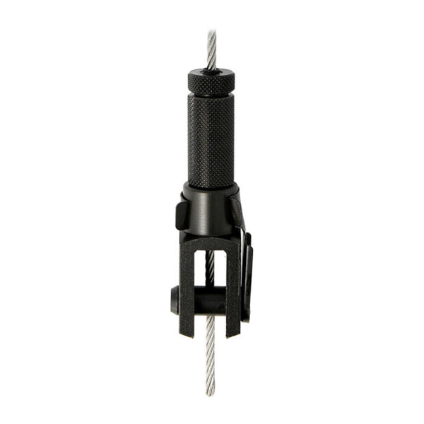 Doughty 30SV with Fork - Black cable gripper for hanging system installation.