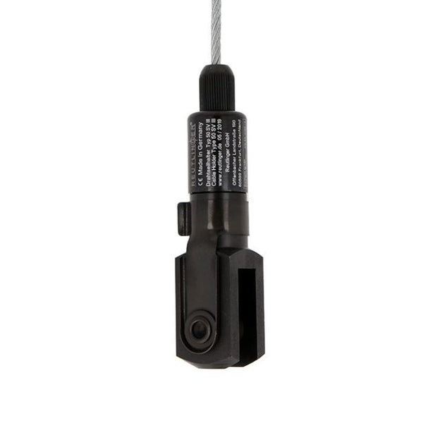 Doughty 50SV III with Fork - Black industrial wire rope tensioning device.