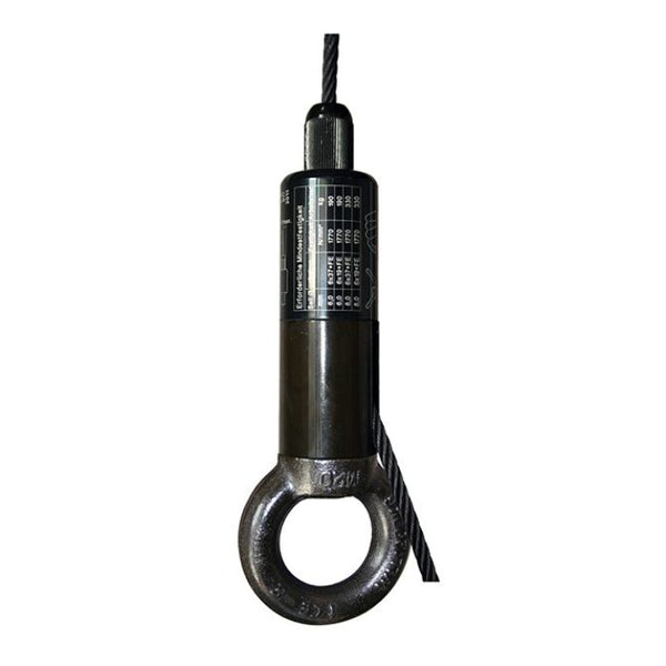 Doughty Engineering - Doughty 80SV III with Ring-Side Exit Wire - Industrial lifting eye bolt with cable attachment.