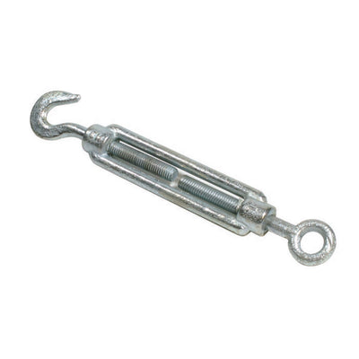 Doughty Hook and Eye Strainers - Galvanized steel turnbuckle hook and eye tensioner.