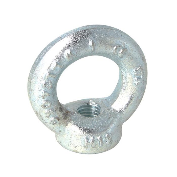 Doughty Engineering - Doughty M12 Eye Nuts - Metallic eye bolt with a threaded hole at the bottom. It has a circular, looped top for securing ropes or cables T42300 - imagen 4