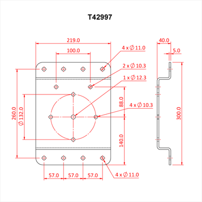 Doughty Heavy Duty Wall Mounting Plates for Stage Pulleys – second image