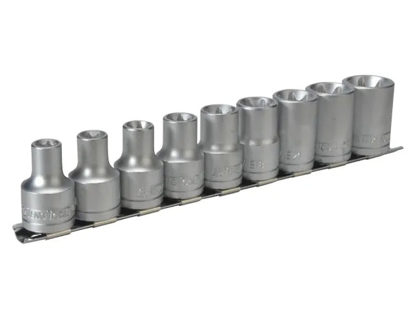 Teng 1/2in Drive M1210 External TORX Socket Clip Rail Set, 9 Piece – – Now available at MTN Shop UK.