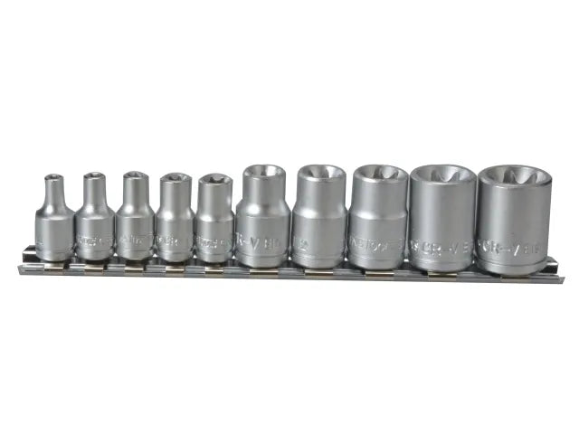 Teng M3814 Socket Clip Rail TX-E Set of 10 3/8in & 1/4in Drive – – Now available at MTN Shop UK. - imagen 2