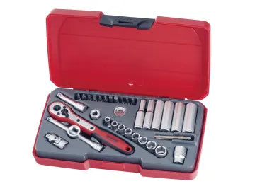 Teng T1435AF Socket Set of 35 A/F 1/4in Drive – – Now available at MTN Shop UK.