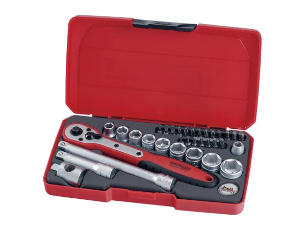 Teng T3834 Socket & Bit Set of 34 Metric 3/8in Drive – – Now available at MTN Shop UK.