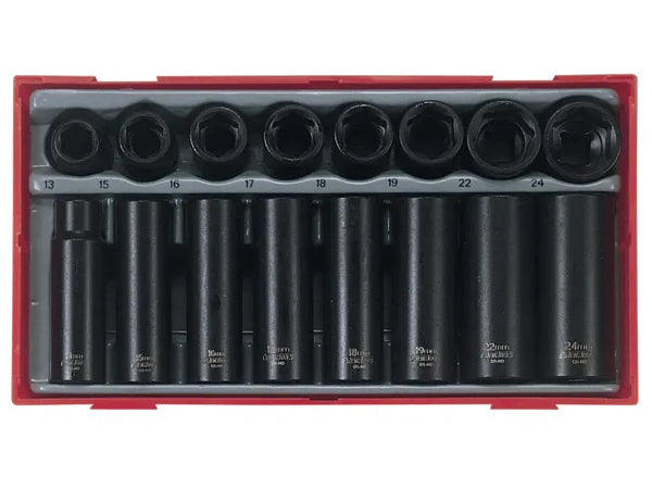 Teng TT9116 Regular/Deep Impact Socket Set, 16 Piece- 1/2in Drive – – Now available at MTN Shop UK.